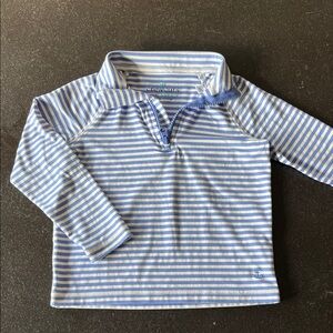 Crewcuts Blue and White Striped Pullover